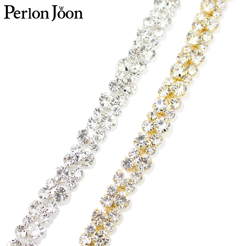 Perlon Strap Woven - Espumante cheio de diamante cristal corrente