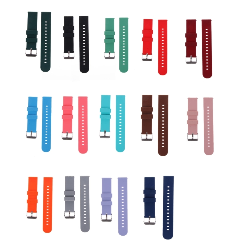 Silicone Watch Band 22Mm - Pulseira de silicone 20/22mm Soft Quick