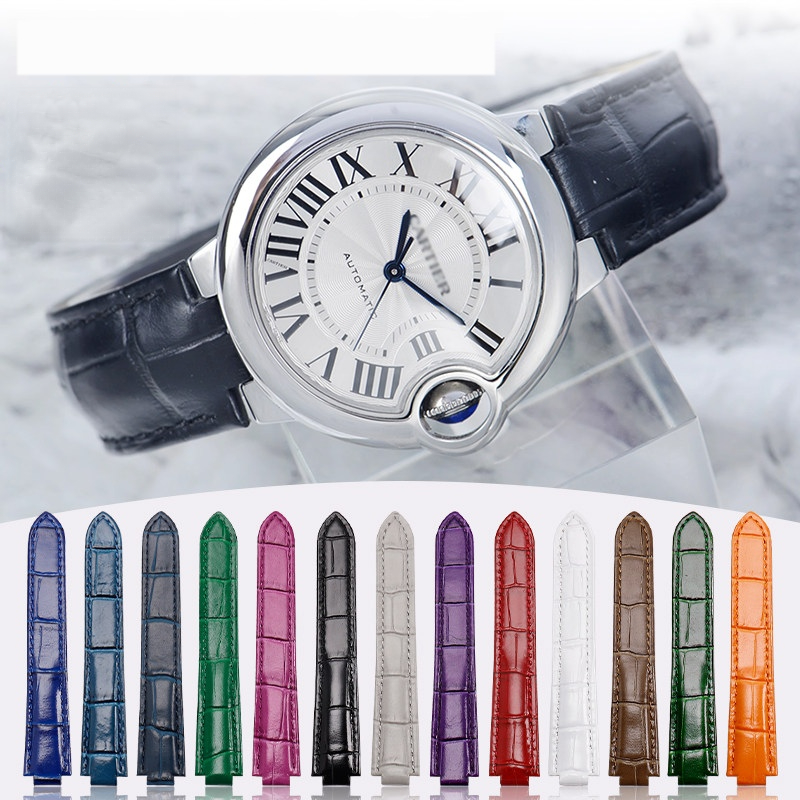 Cartier Watch Ballon Bleu - Pulseira de relógio premium em couro