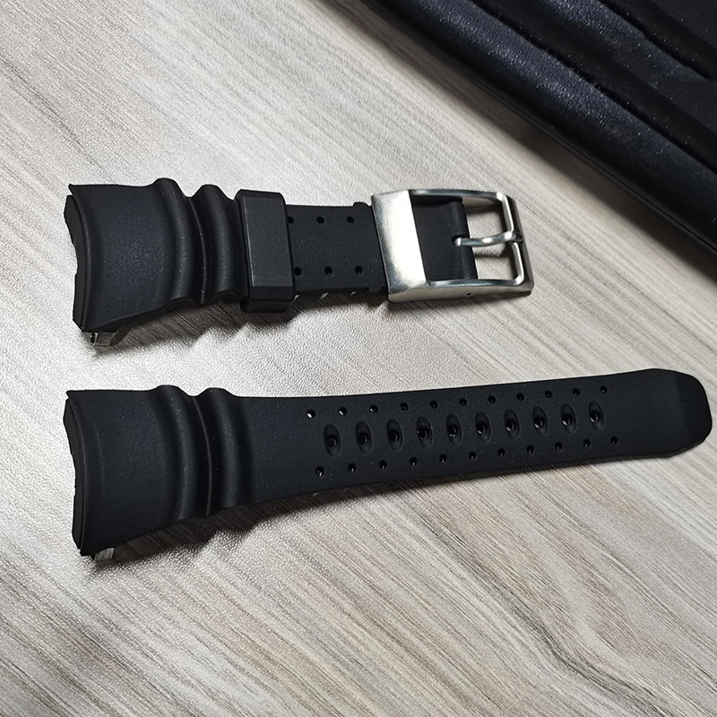 Citizen Watch Promaster - Pulseira de borracha preta respirável para