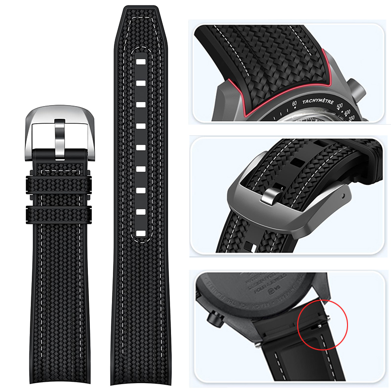 Rubber Strap Diver - Pulseira de Borracha de 20mm com