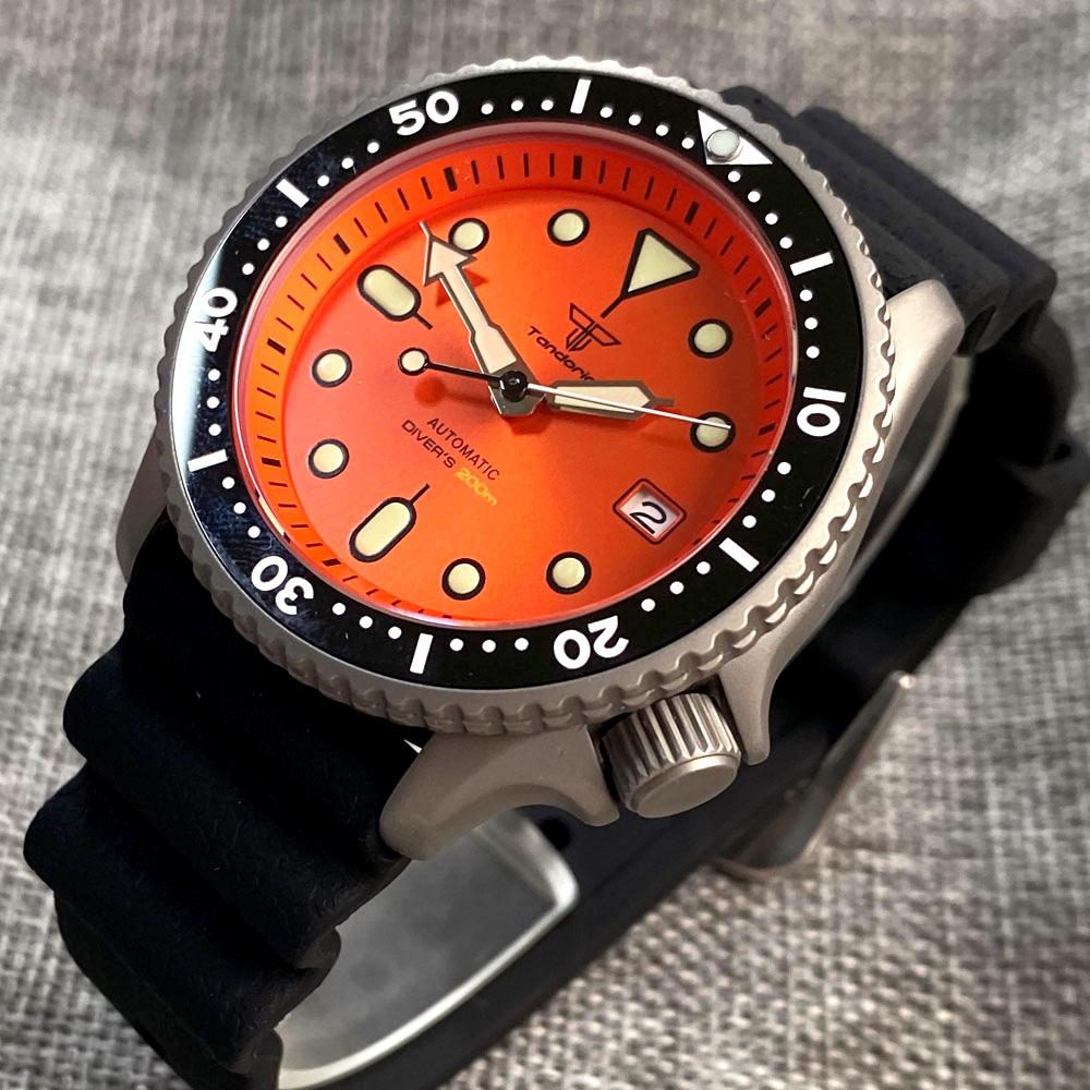 Relógio Masculino Tandorio 41m - Rubber Strap Diver avaliação e preço