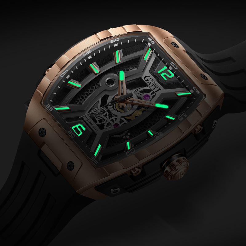 Relógio de Luxo Masculino Auto - Rubber Strap Diver avaliação e preço