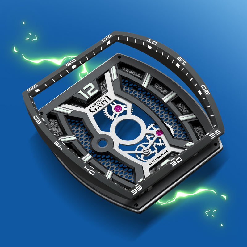 Relógio de Luxo Masculino Auto - Rubber Strap Diver avaliação e preço