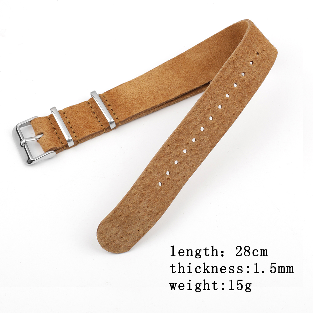 Pulseira de couro genuíno de c - Nato Strap Nylon avaliação e preço