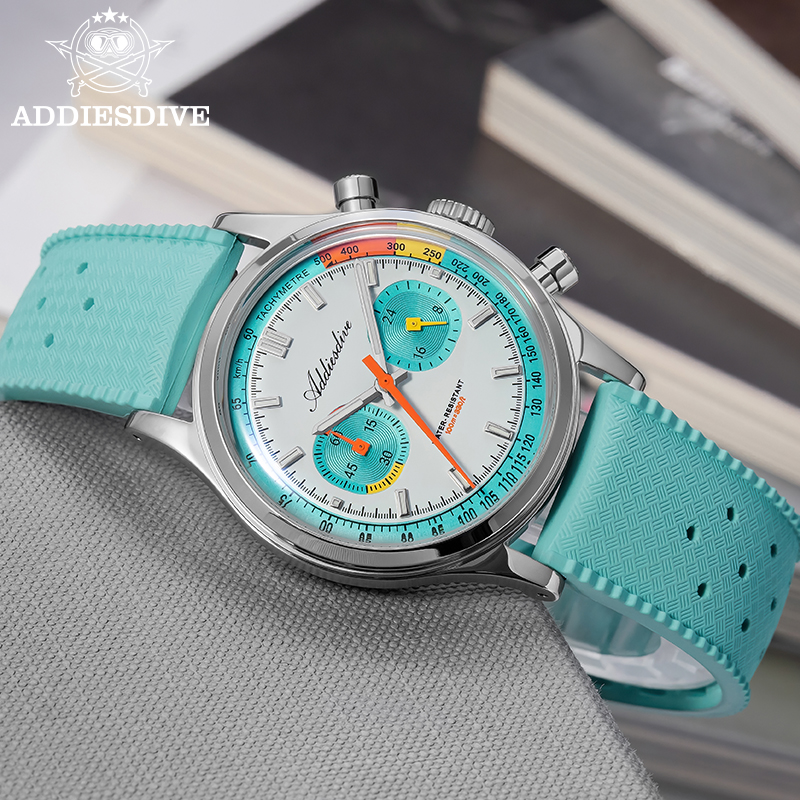 ADDIESDIVE NOVO Relógio Cronóg - Rubber Strap Diver avaliação e preço