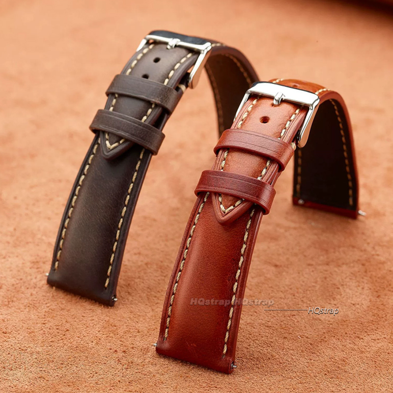 Pulseira de relógio de couro v - Leather Strap Quick Release avaliação e preço