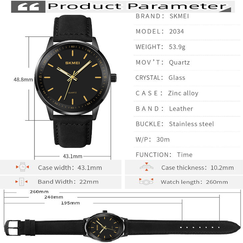 Skmei marca original relógios  - Suede Strap Watch avaliação e preço